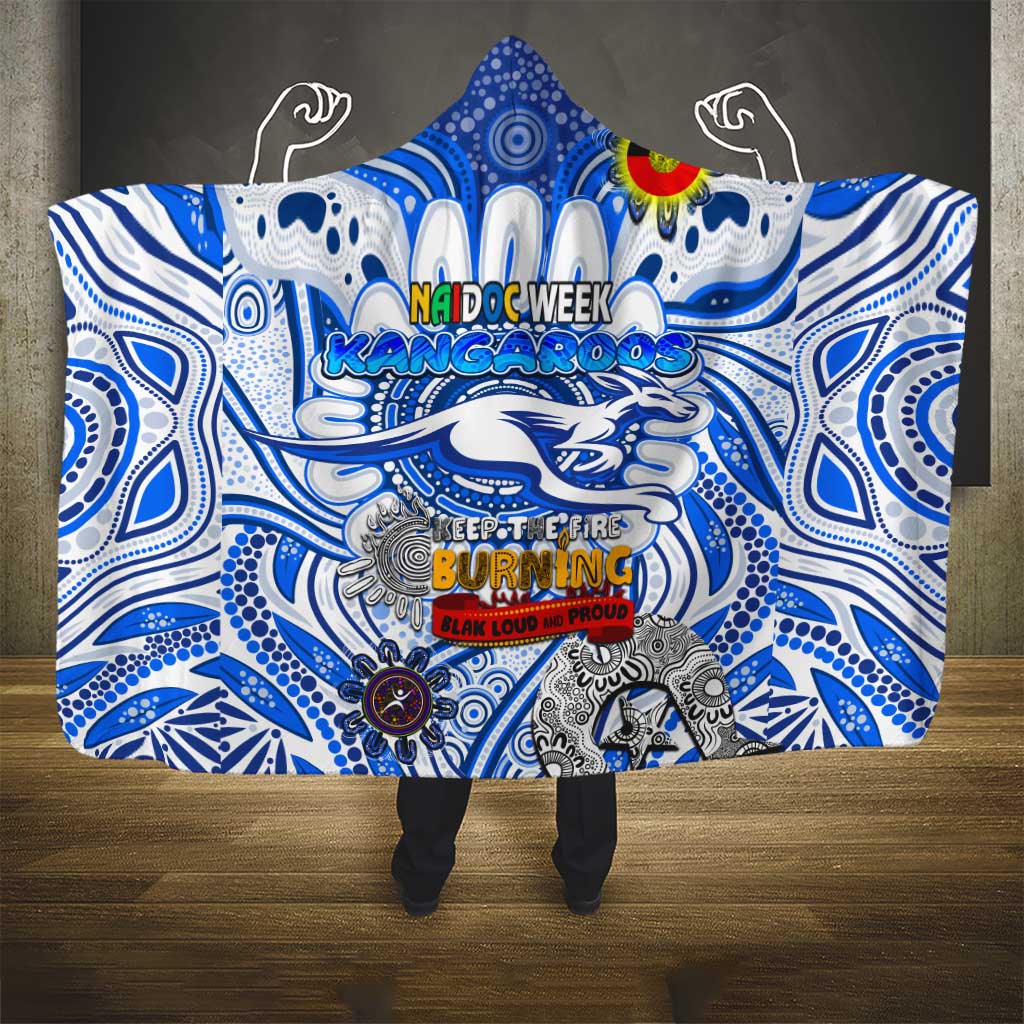 North Melbourne Kangaroos NAIDOC Week 2024 Hooded Blanket Mascot Football