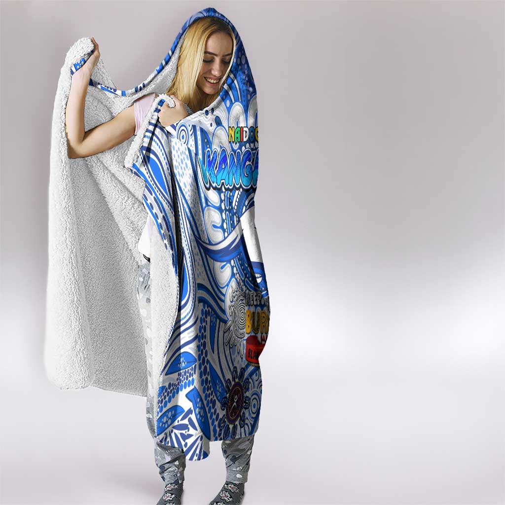 North Melbourne Kangaroos NAIDOC Week 2024 Hooded Blanket Mascot Football