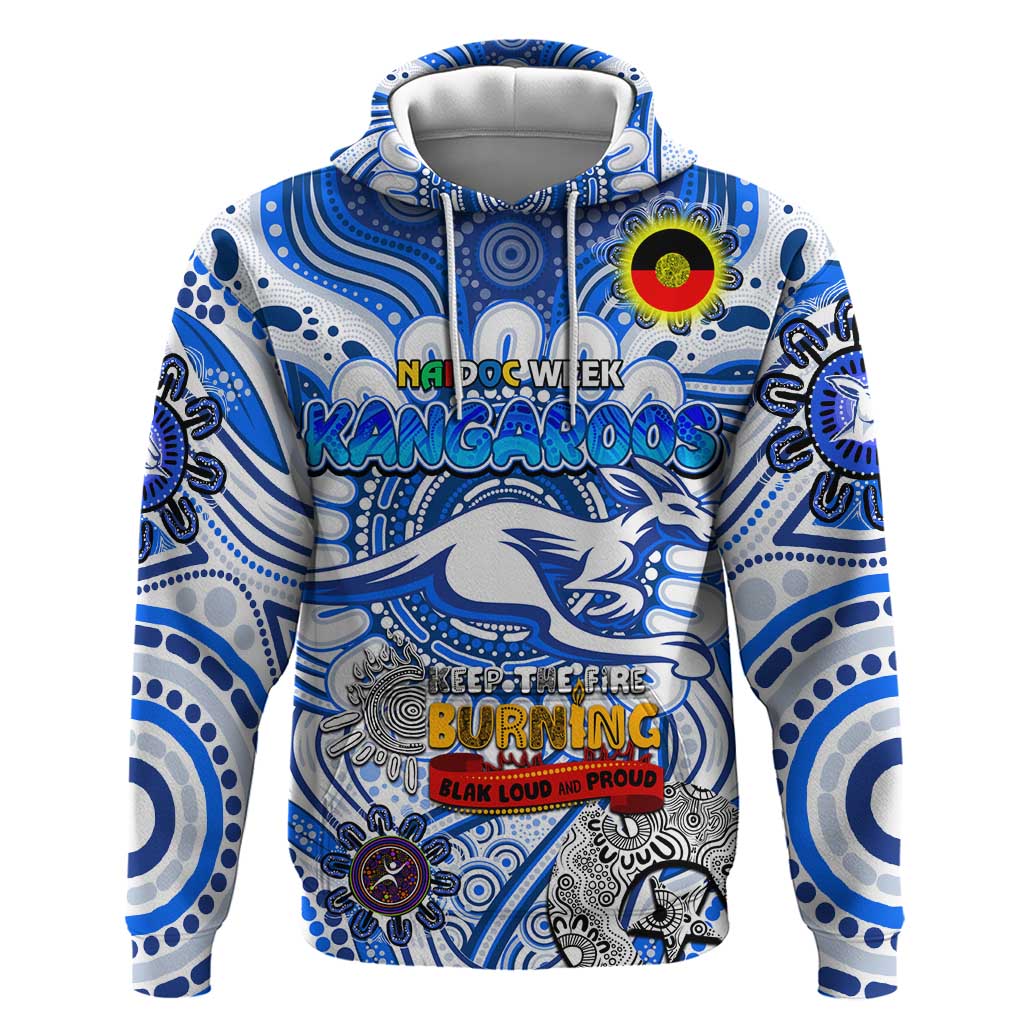 Custom North Melbourne Kangaroos NAIDOC Week 2024 Hoodie Mascot Football