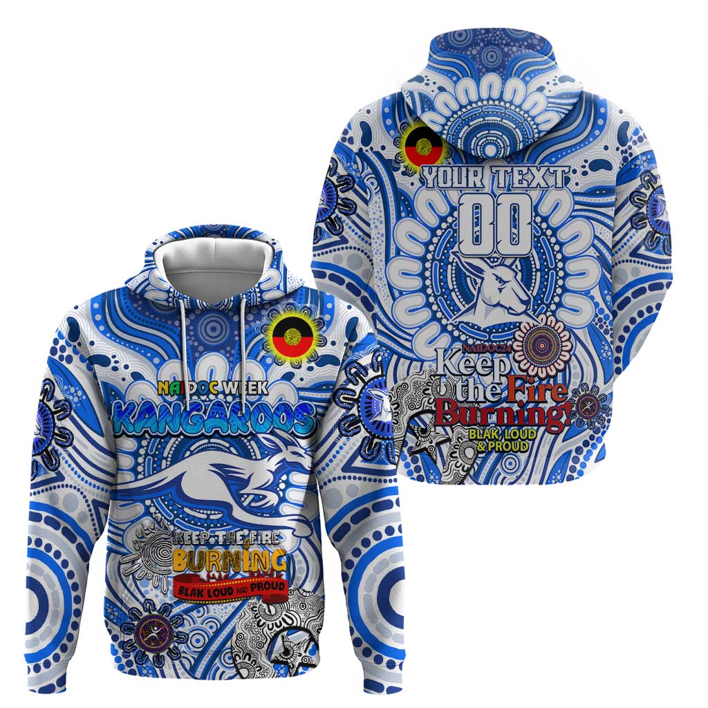 Custom North Melbourne Kangaroos NAIDOC Week 2024 Hoodie Mascot Football