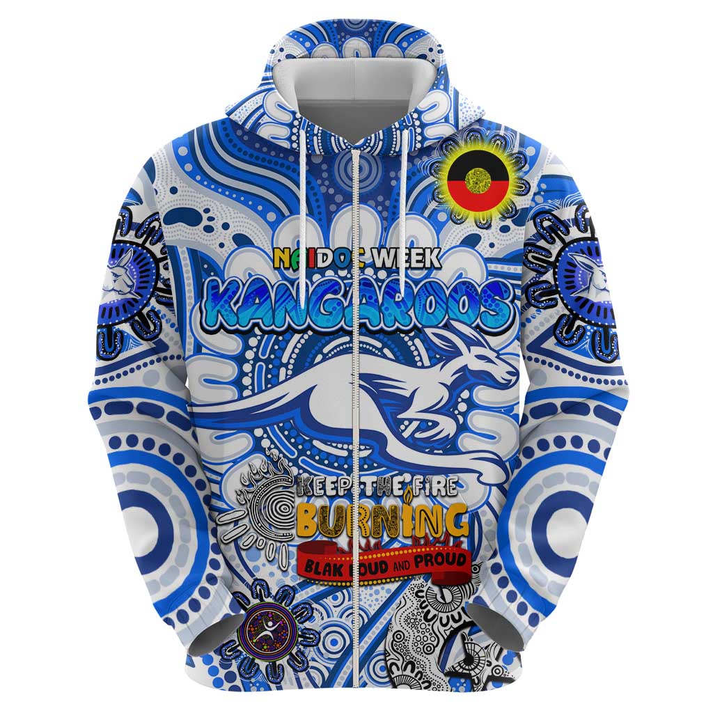 Custom North Melbourne Kangaroos NAIDOC Week 2024 Hoodie Mascot Football