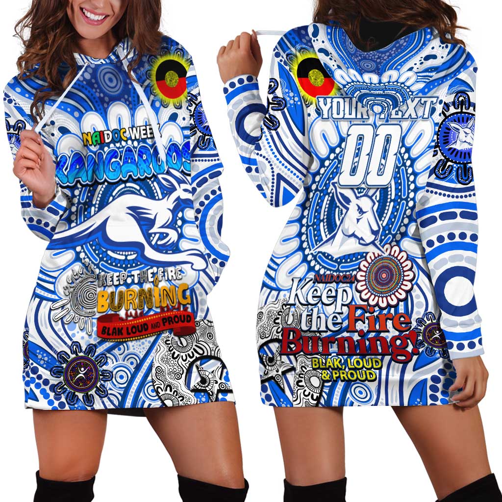 Custom North Melbourne Kangaroos NAIDOC Week 2024 Hoodie Dress Mascot Football