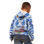Custom North Melbourne Kangaroos NAIDOC Week 2024 Kid Hoodie Mascot Football