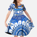 Custom North Melbourne Kangaroos NAIDOC Week 2024 Kid Short Sleeve Dress Mascot Football