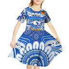 Custom North Melbourne Kangaroos NAIDOC Week 2024 Kid Short Sleeve Dress Mascot Football