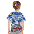Custom North Melbourne Kangaroos NAIDOC Week 2024 Kid T Shirt Mascot Football