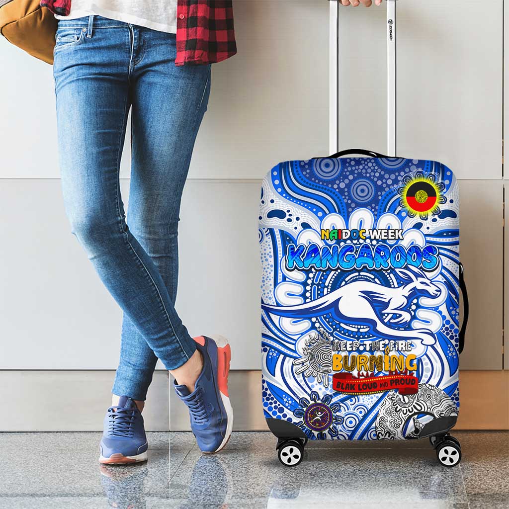 North Melbourne Kangaroos NAIDOC Week 2024 Luggage Cover Mascot Football