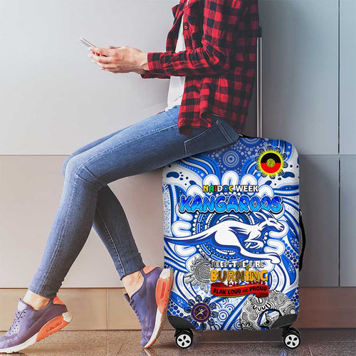 North Melbourne Kangaroos NAIDOC Week 2024 Luggage Cover Mascot Football