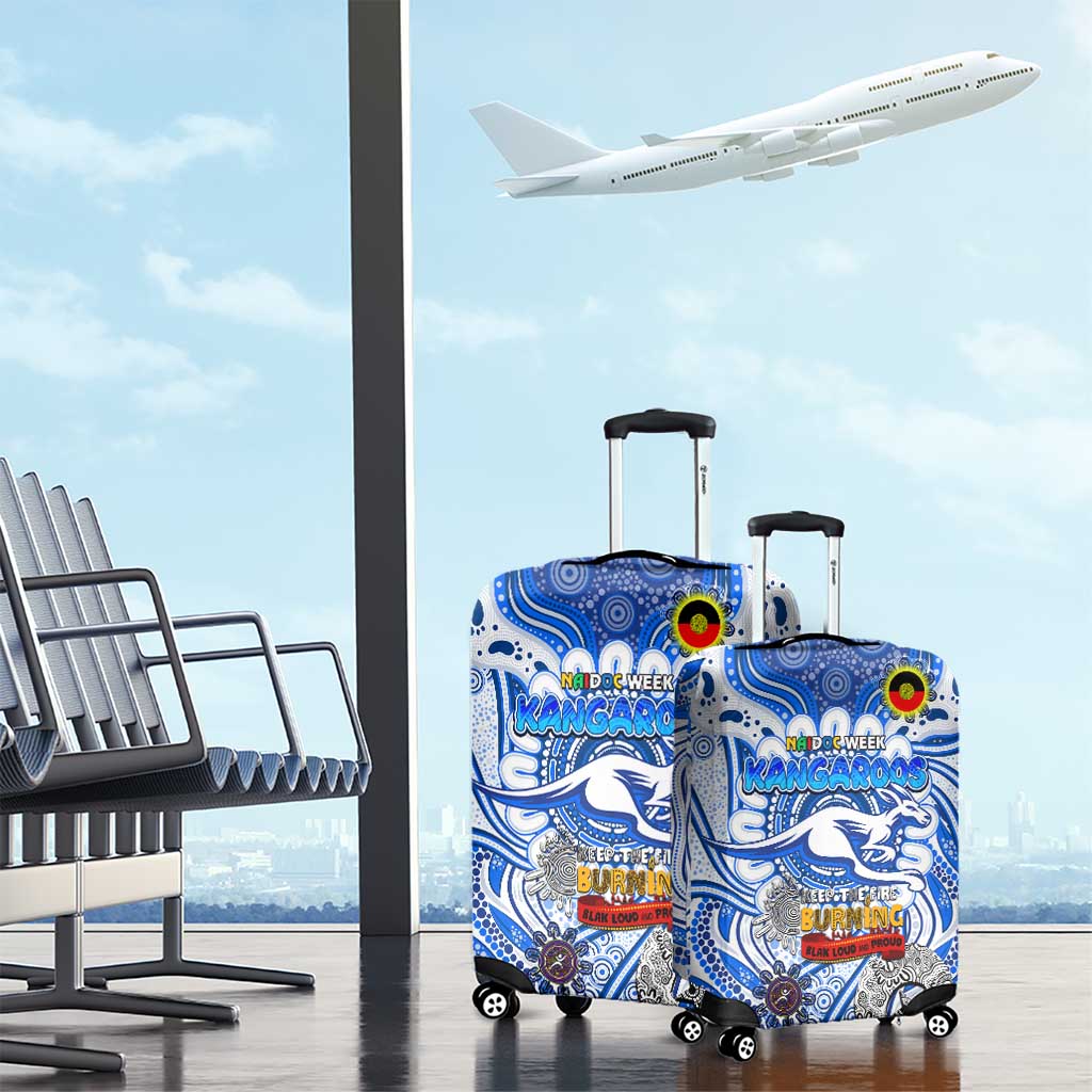 North Melbourne Kangaroos NAIDOC Week 2024 Luggage Cover Mascot Football