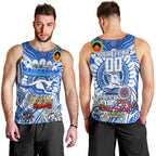 Custom North Melbourne Kangaroos NAIDOC Week 2024 Men Tank Top Mascot Football