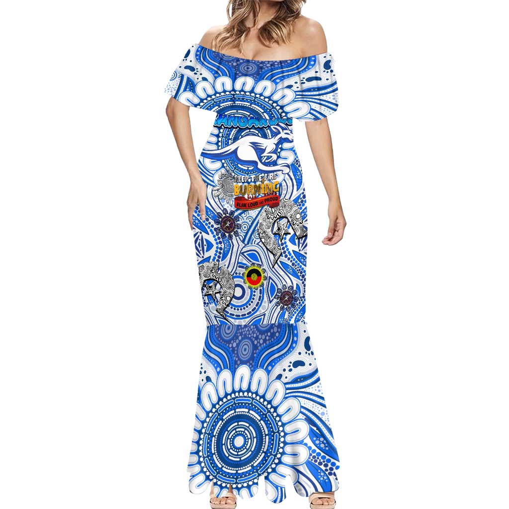 Custom North Melbourne Kangaroos NAIDOC Week 2024 Mermaid Dress Mascot Football