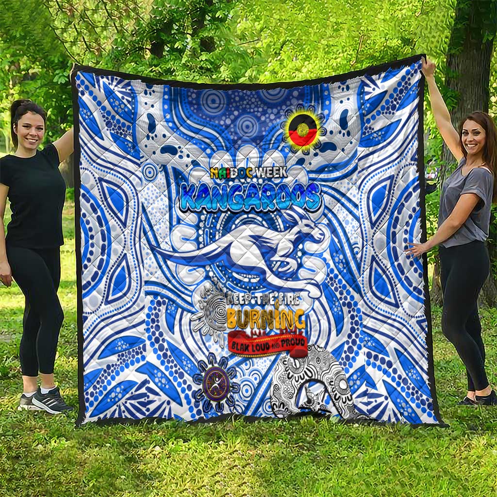 North Melbourne Kangaroos NAIDOC Week 2024 Quilt Mascot Football