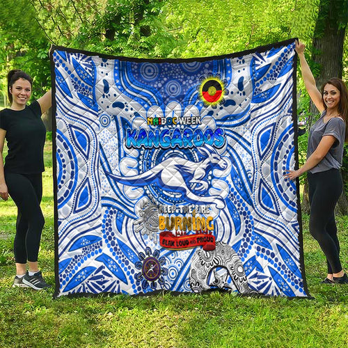 North Melbourne Kangaroos NAIDOC Week 2024 Quilt Mascot Football