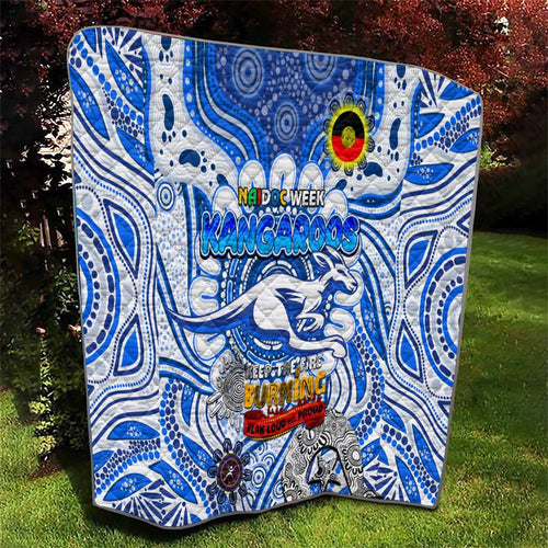 North Melbourne Kangaroos NAIDOC Week 2024 Quilt Mascot Football
