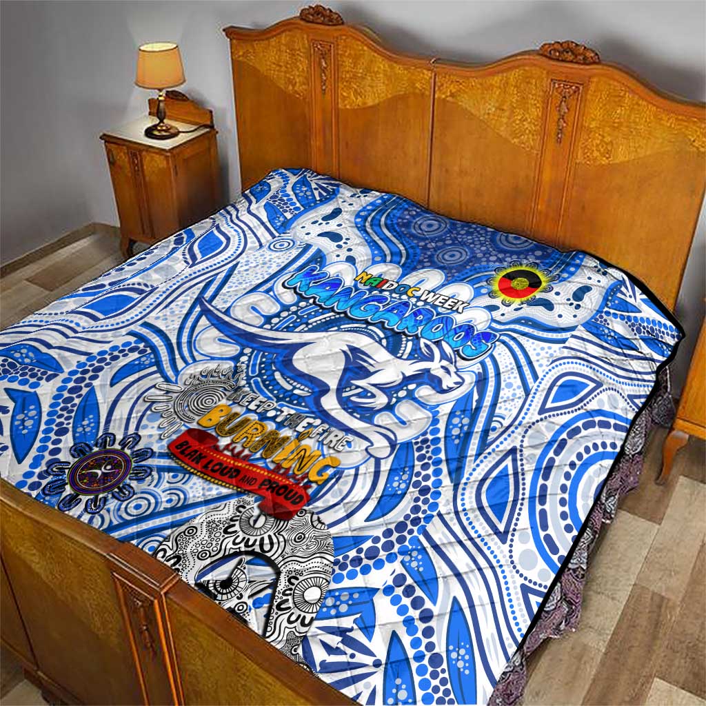 North Melbourne Kangaroos NAIDOC Week 2024 Quilt Mascot Football