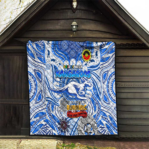 North Melbourne Kangaroos NAIDOC Week 2024 Quilt Mascot Football