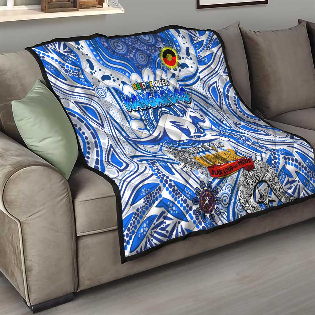 North Melbourne Kangaroos NAIDOC Week 2024 Quilt Mascot Football
