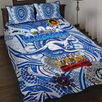 North Melbourne Kangaroos NAIDOC Week 2024 Quilt Bed Set Mascot Football