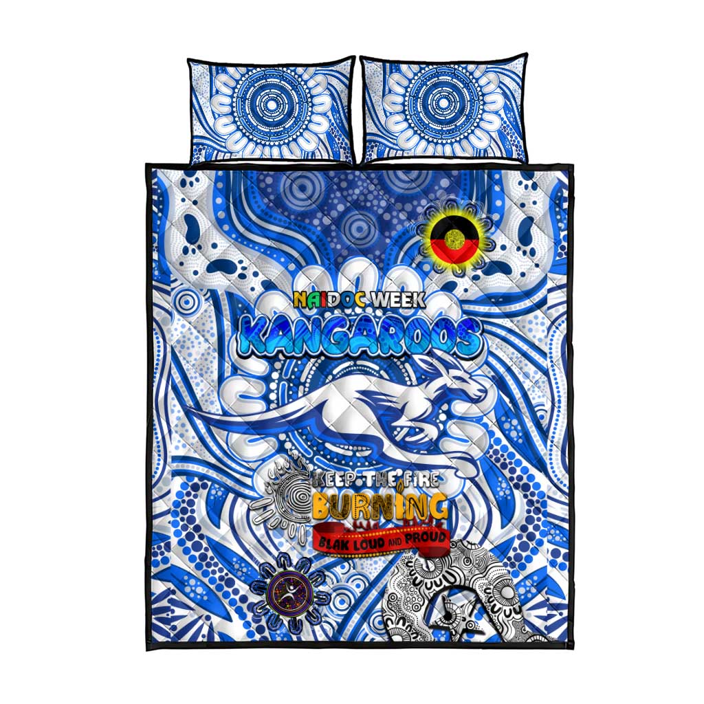 North Melbourne Kangaroos NAIDOC Week 2024 Quilt Bed Set Mascot Football