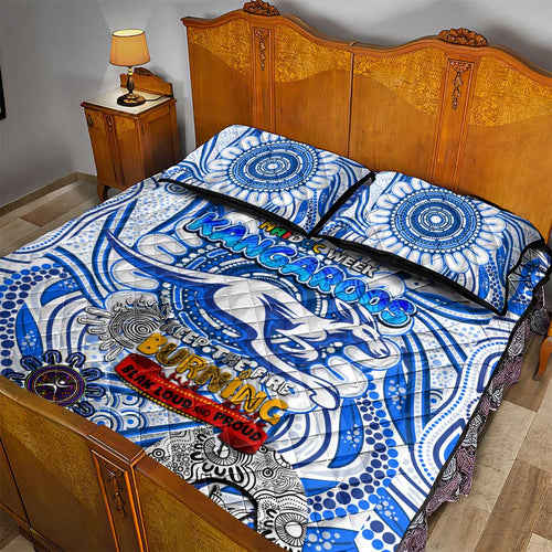 North Melbourne Kangaroos NAIDOC Week 2024 Quilt Bed Set Mascot Football