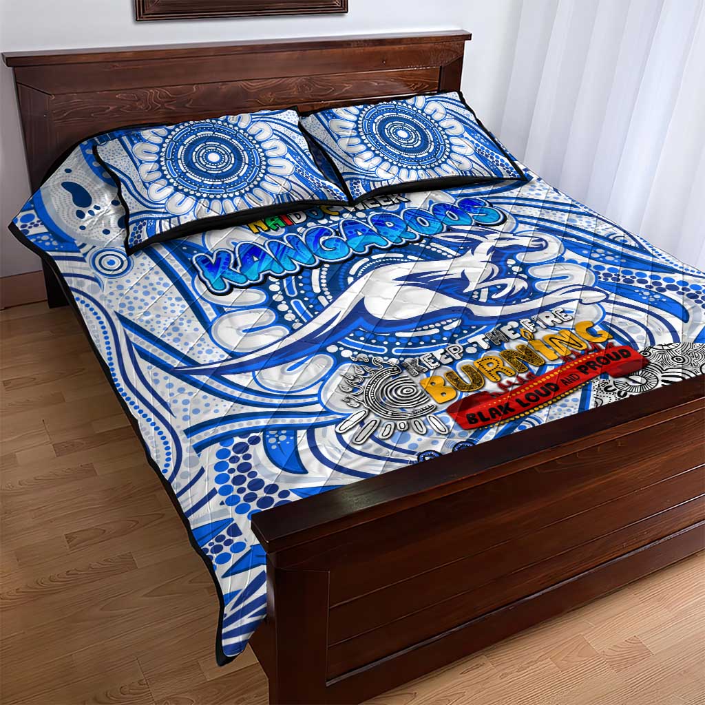 North Melbourne Kangaroos NAIDOC Week 2024 Quilt Bed Set Mascot Football