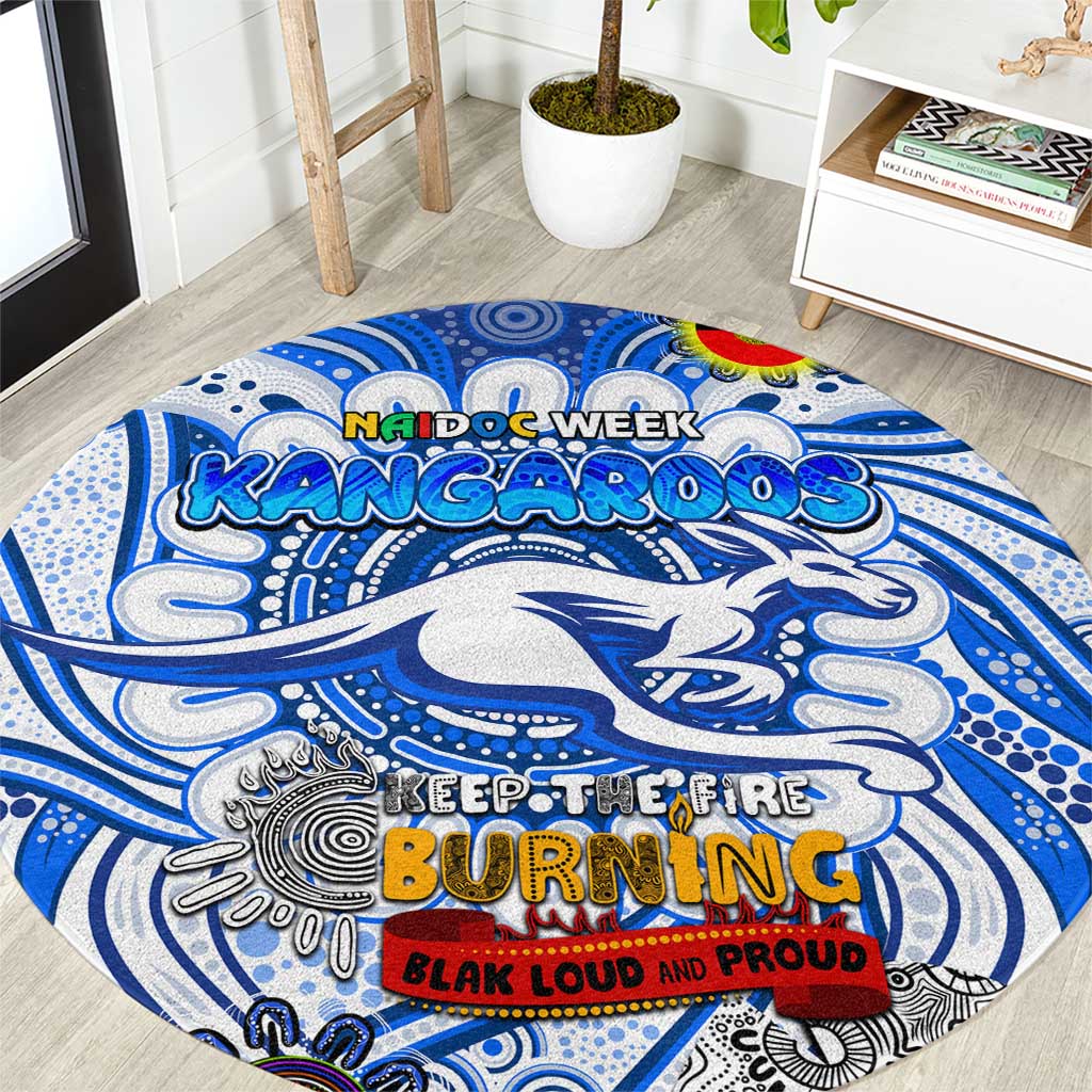 North Melbourne Kangaroos NAIDOC Week 2024 Round Carpet Mascot Football