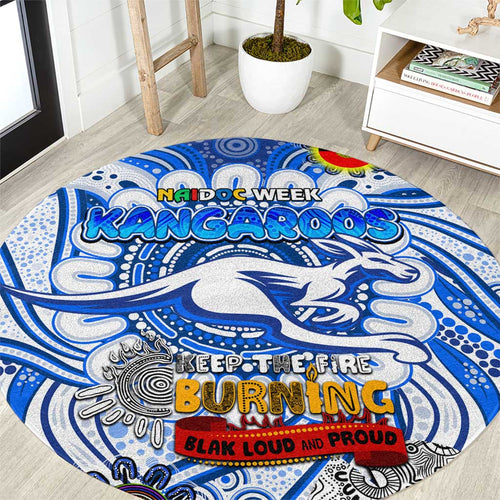 North Melbourne Kangaroos NAIDOC Week 2024 Round Carpet Mascot Football