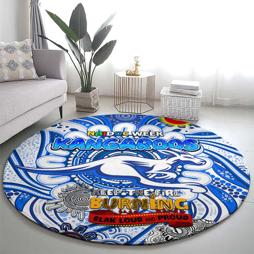 North Melbourne Kangaroos NAIDOC Week 2024 Round Carpet Mascot Football