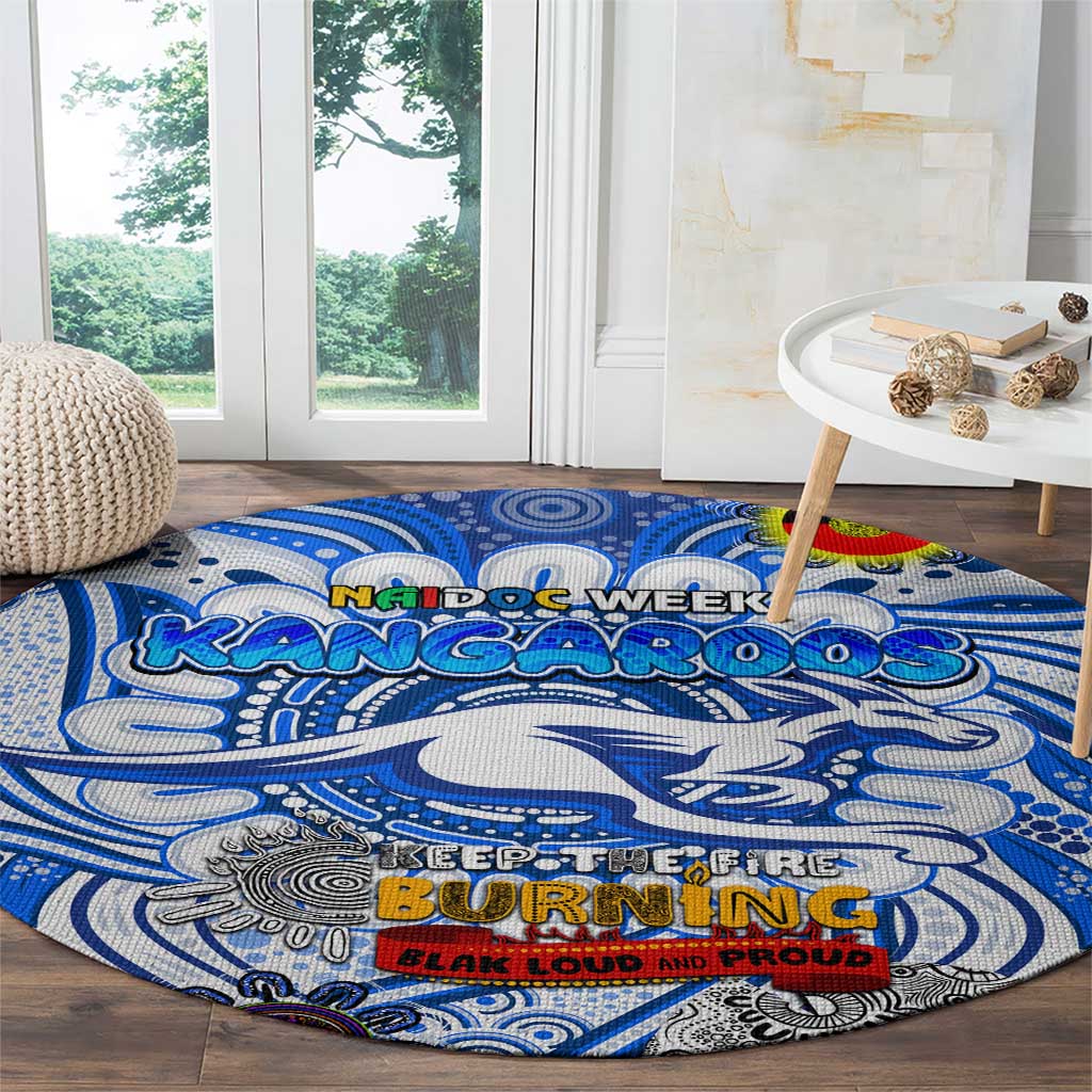North Melbourne Kangaroos NAIDOC Week 2024 Round Carpet Mascot Football