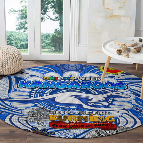 North Melbourne Kangaroos NAIDOC Week 2024 Round Carpet Mascot Football