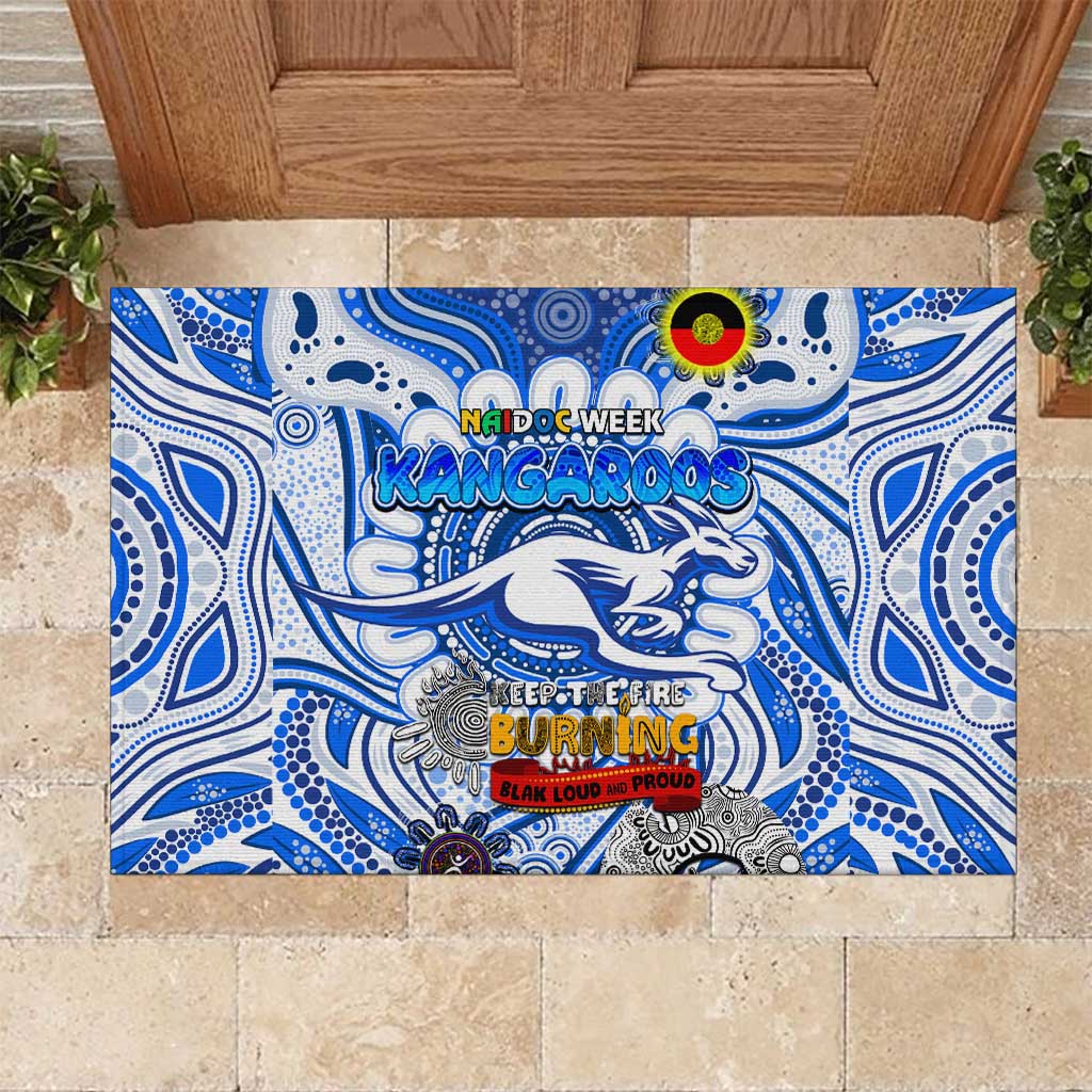 North Melbourne Kangaroos NAIDOC Week 2024 Rubber Doormat Mascot Football
