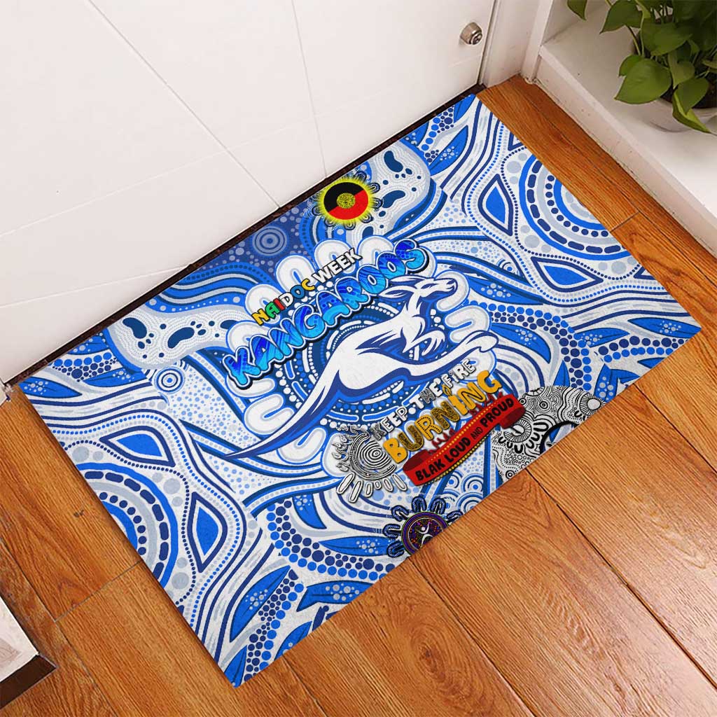 North Melbourne Kangaroos NAIDOC Week 2024 Rubber Doormat Mascot Football