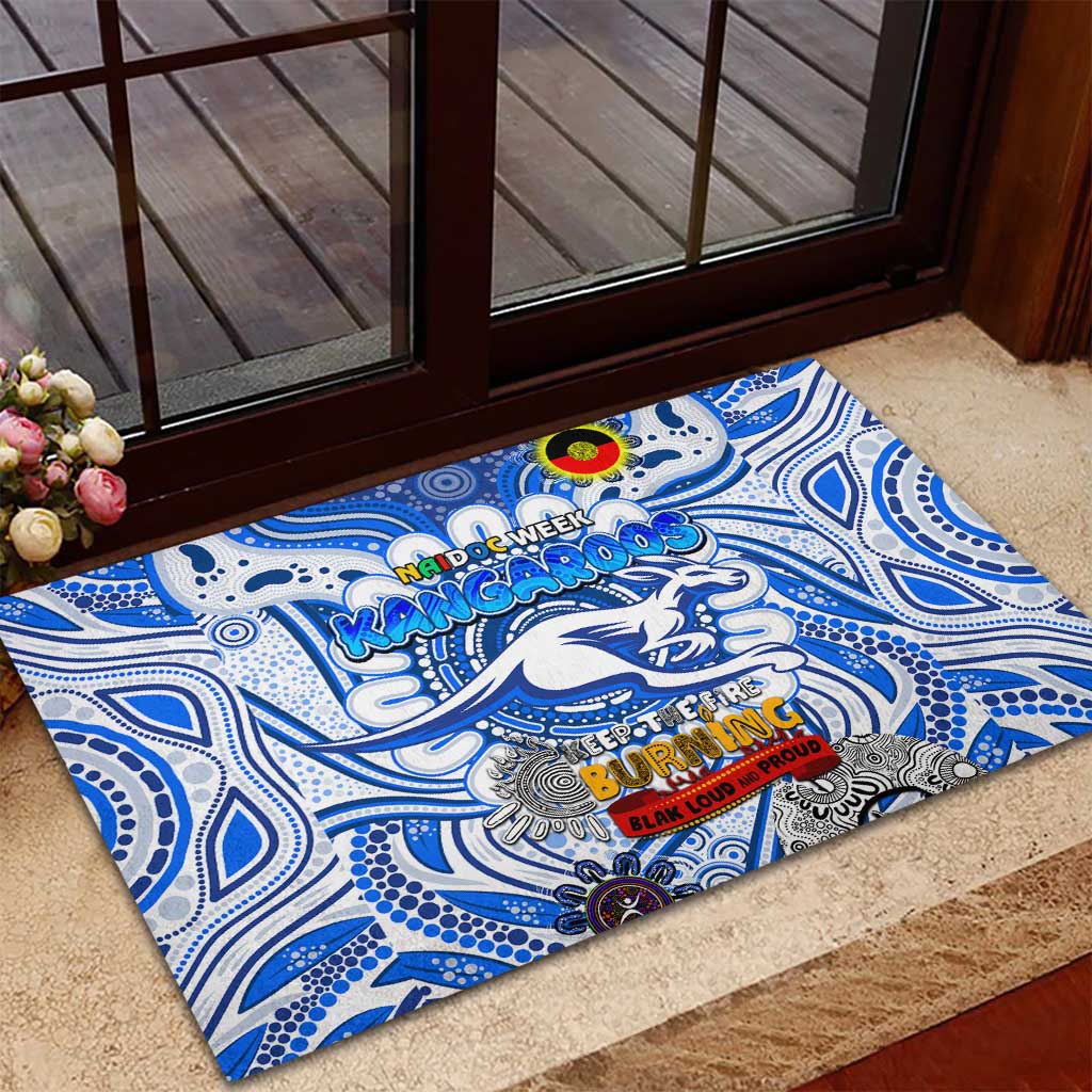 North Melbourne Kangaroos NAIDOC Week 2024 Rubber Doormat Mascot Football