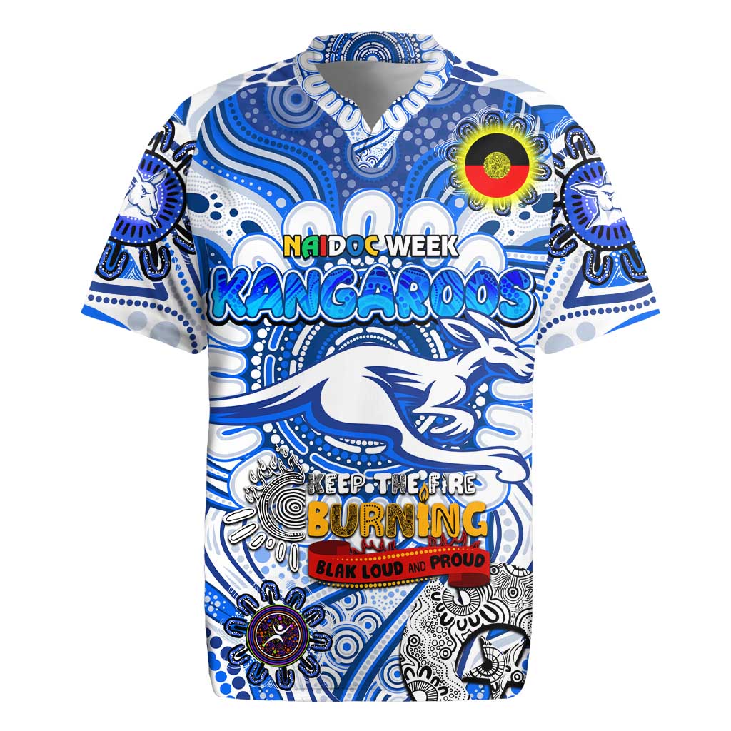 Custom North Melbourne Kangaroos NAIDOC Week 2024 Rugby Jersey Mascot Football