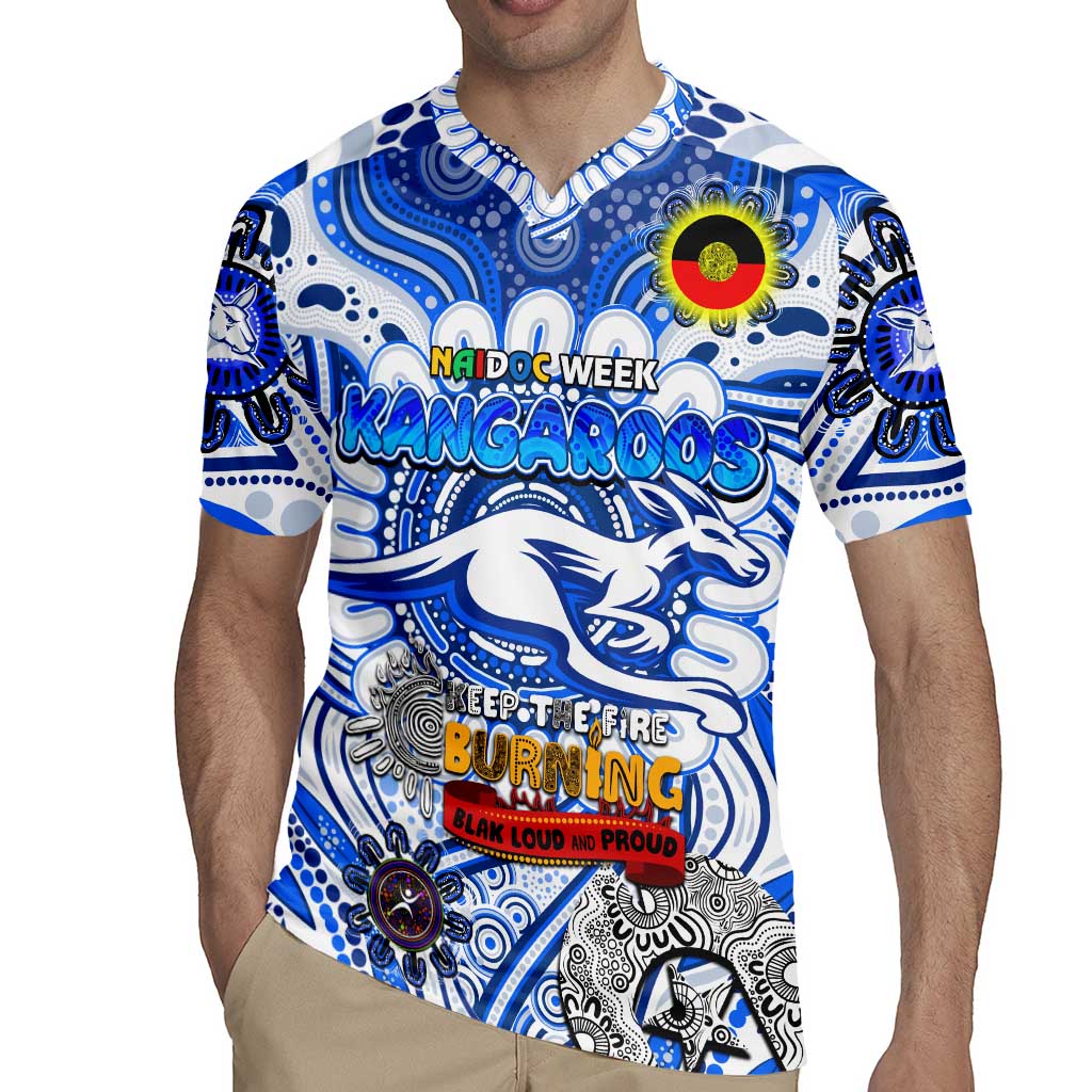 Custom North Melbourne Kangaroos NAIDOC Week 2024 Rugby Jersey Mascot Football
