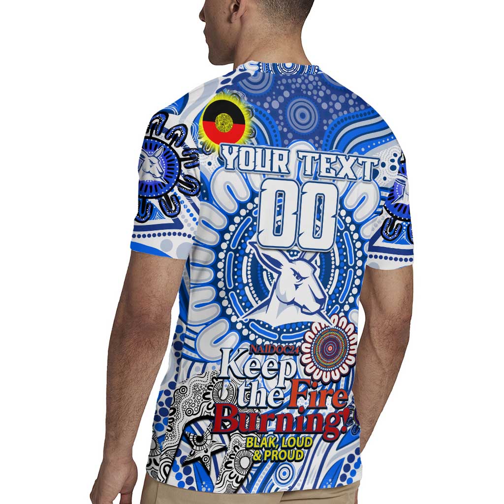 Custom North Melbourne Kangaroos NAIDOC Week 2024 Rugby Jersey Mascot Football