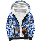 Custom North Melbourne Kangaroos NAIDOC Week 2024 Sherpa Hoodie Mascot Football