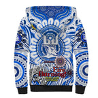 Custom North Melbourne Kangaroos NAIDOC Week 2024 Sherpa Hoodie Mascot Football