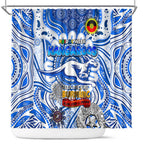 North Melbourne Kangaroos NAIDOC Week 2024 Shower Curtain Mascot Football