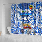 North Melbourne Kangaroos NAIDOC Week 2024 Shower Curtain Mascot Football