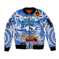 Custom North Melbourne Kangaroos NAIDOC Week 2024 Sleeve Zip Bomber Jacket Mascot Football