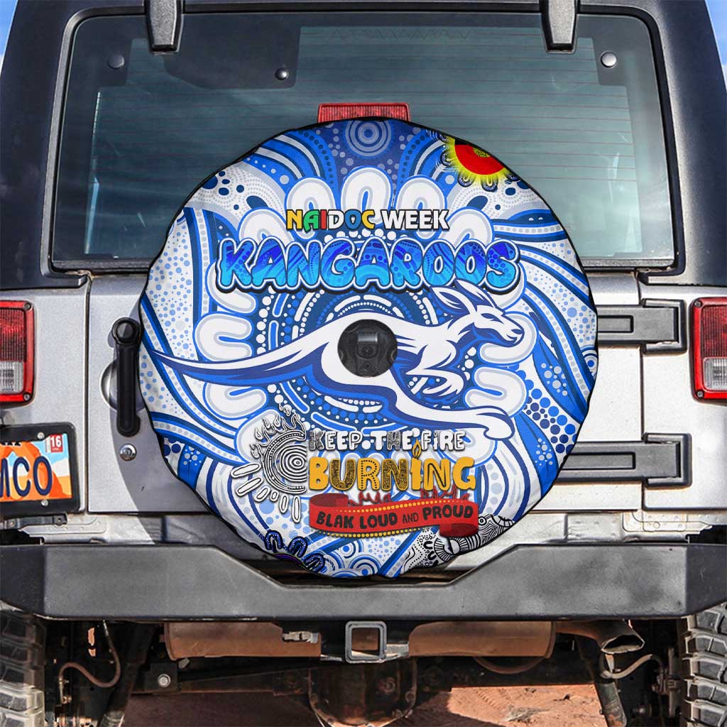 North Melbourne Kangaroos NAIDOC Week 2024 Spare Tire Cover Mascot Football