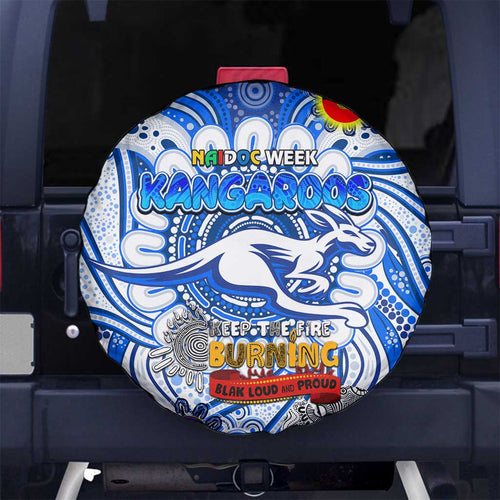North Melbourne Kangaroos NAIDOC Week 2024 Spare Tire Cover Mascot Football
