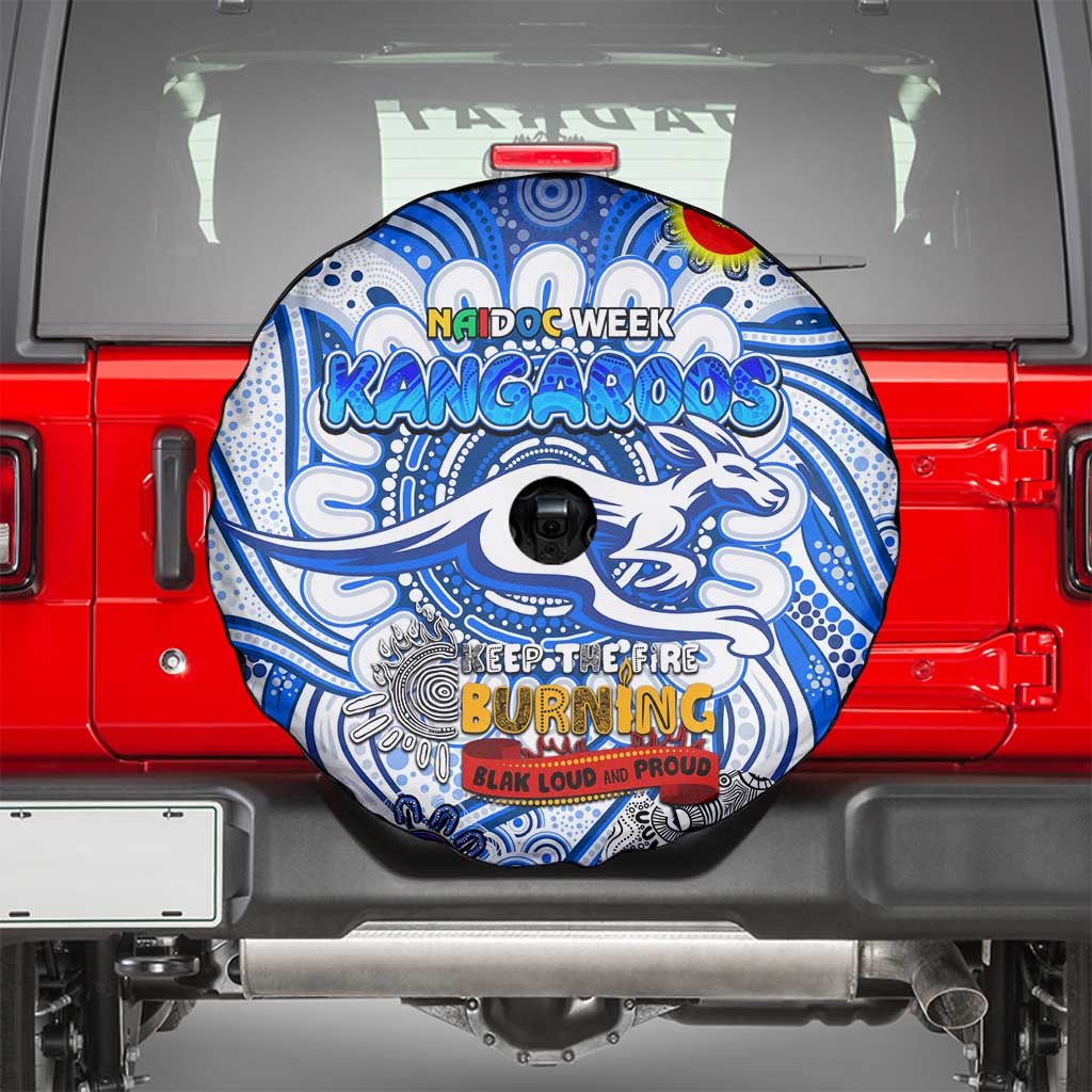 North Melbourne Kangaroos NAIDOC Week 2024 Spare Tire Cover Mascot Football