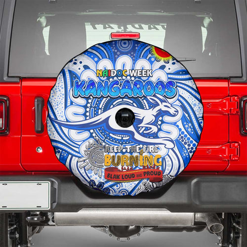 North Melbourne Kangaroos NAIDOC Week 2024 Spare Tire Cover Mascot Football