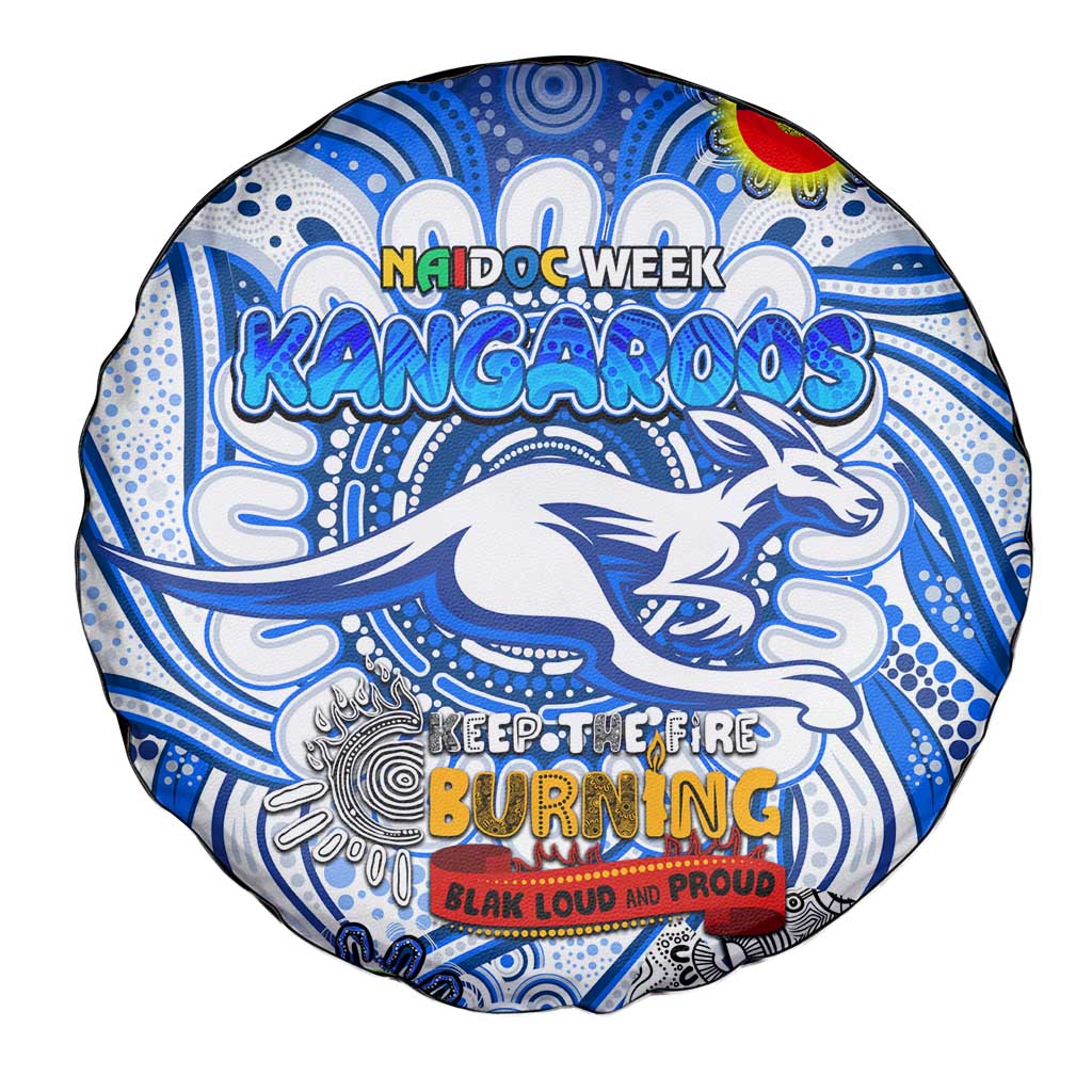 North Melbourne Kangaroos NAIDOC Week 2024 Spare Tire Cover Mascot Football