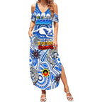 Custom North Melbourne Kangaroos NAIDOC Week 2024 Summer Maxi Dress Mascot Football