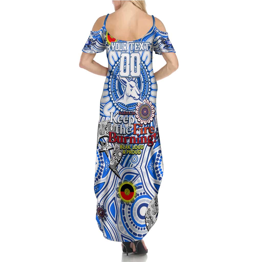 Custom North Melbourne Kangaroos NAIDOC Week 2024 Summer Maxi Dress Mascot Football