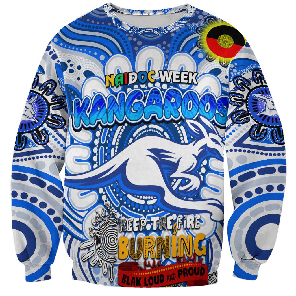Custom North Melbourne Kangaroos NAIDOC Week 2024 Sweatshirt Mascot Football