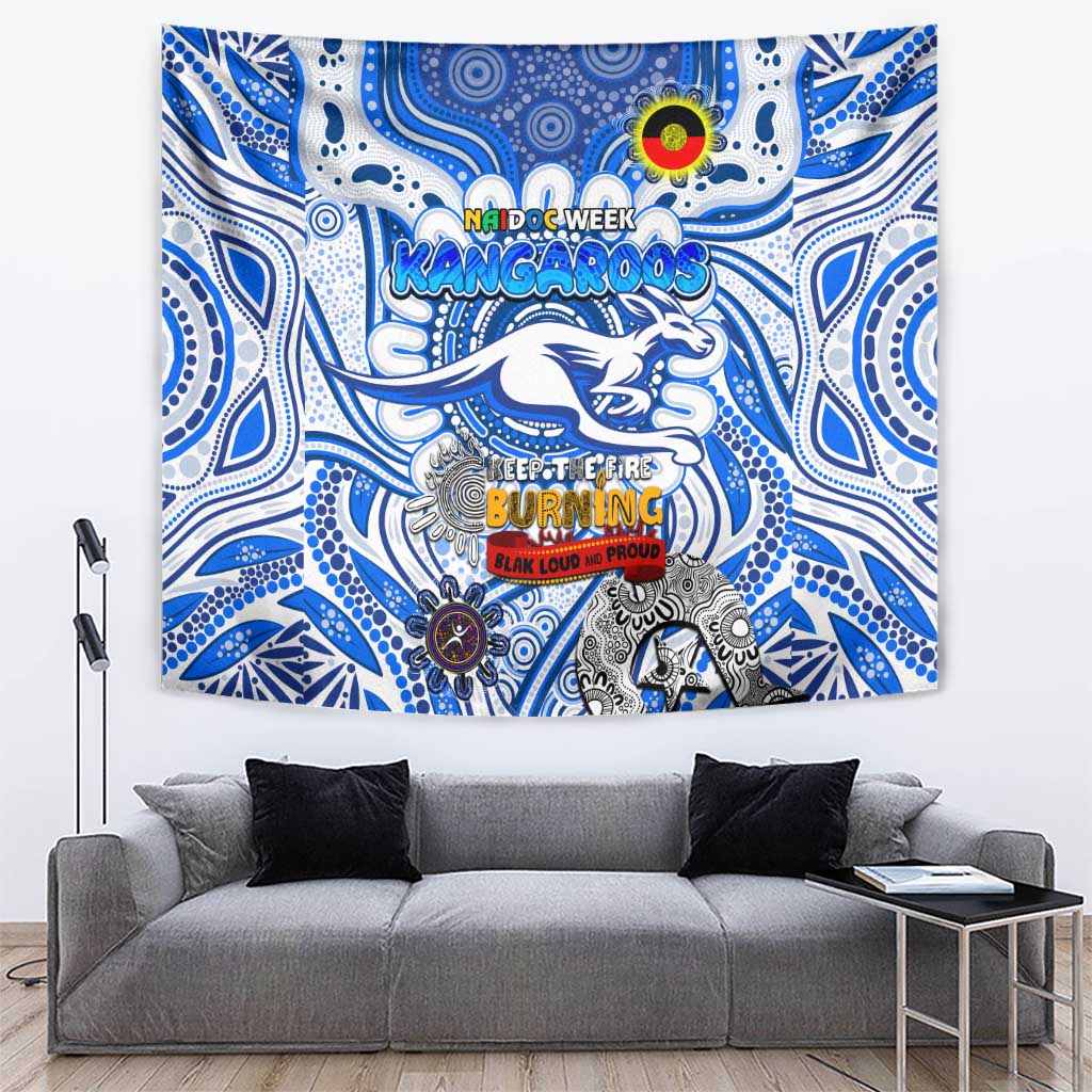 North Melbourne Kangaroos NAIDOC Week 2024 Tapestry Mascot Football